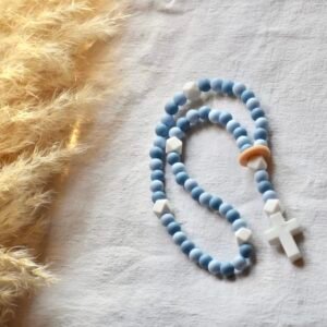 Chapelet bicolore bleu