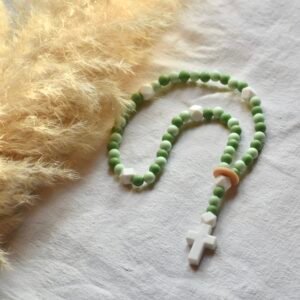 Chapelet bicolore vert